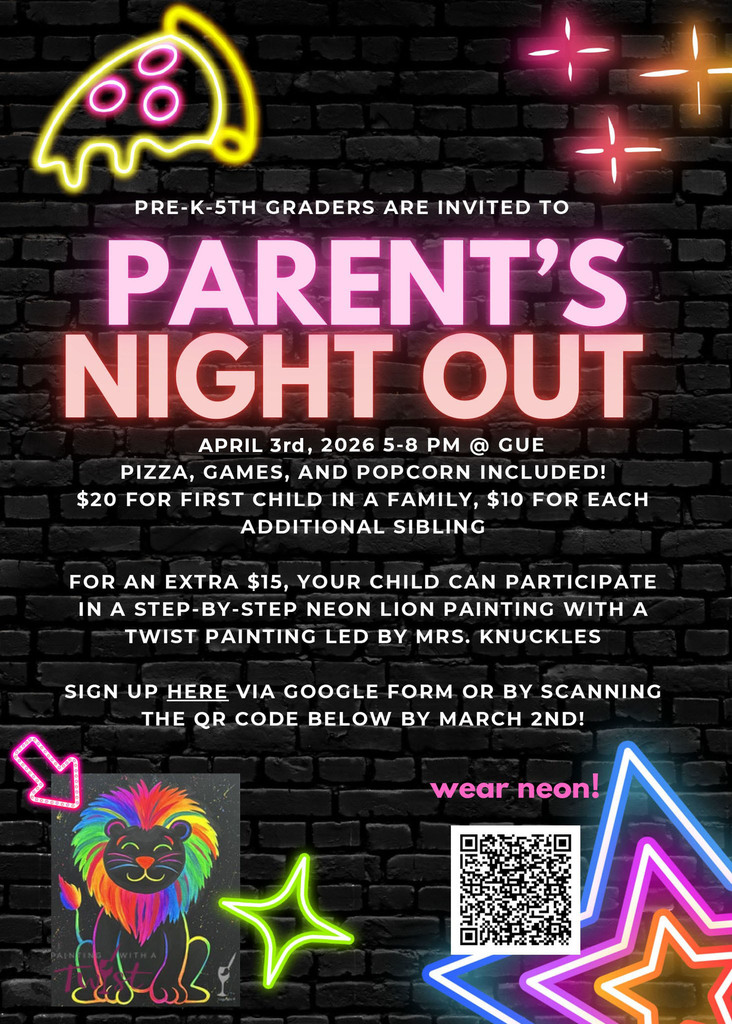 Parents Night Out Flyer
