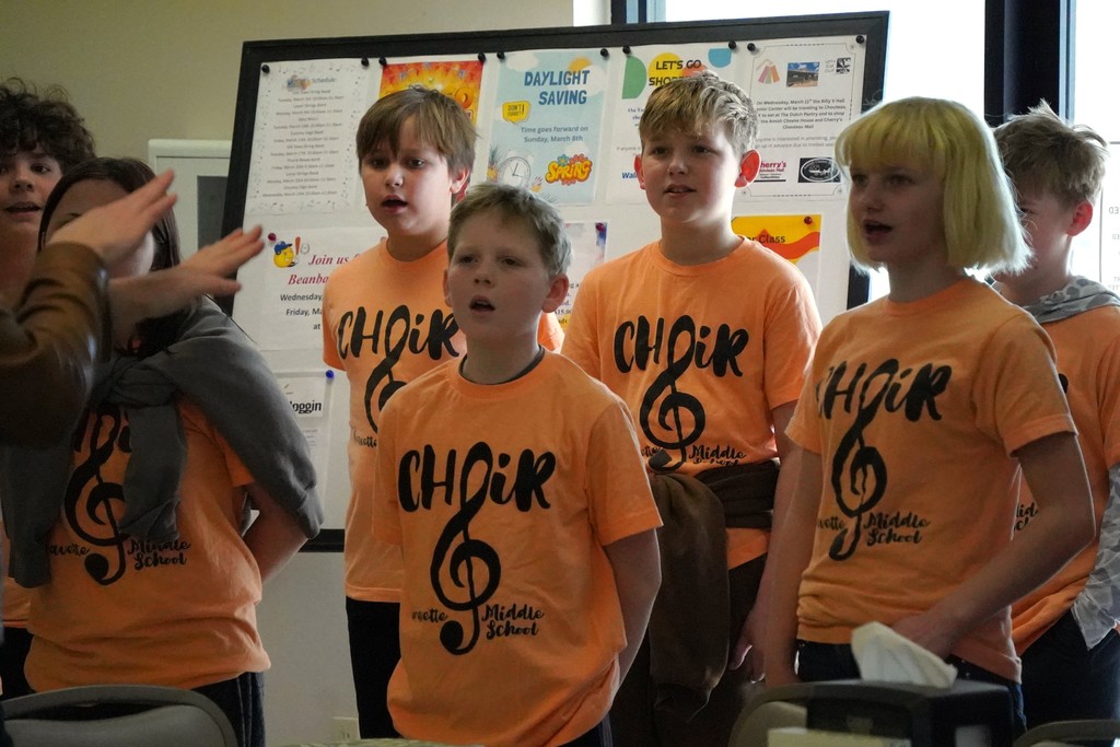 GMS Choir Performance at Senior Center