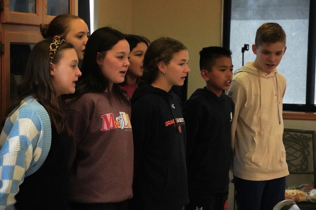 GMS Choir Performance at Senior Center