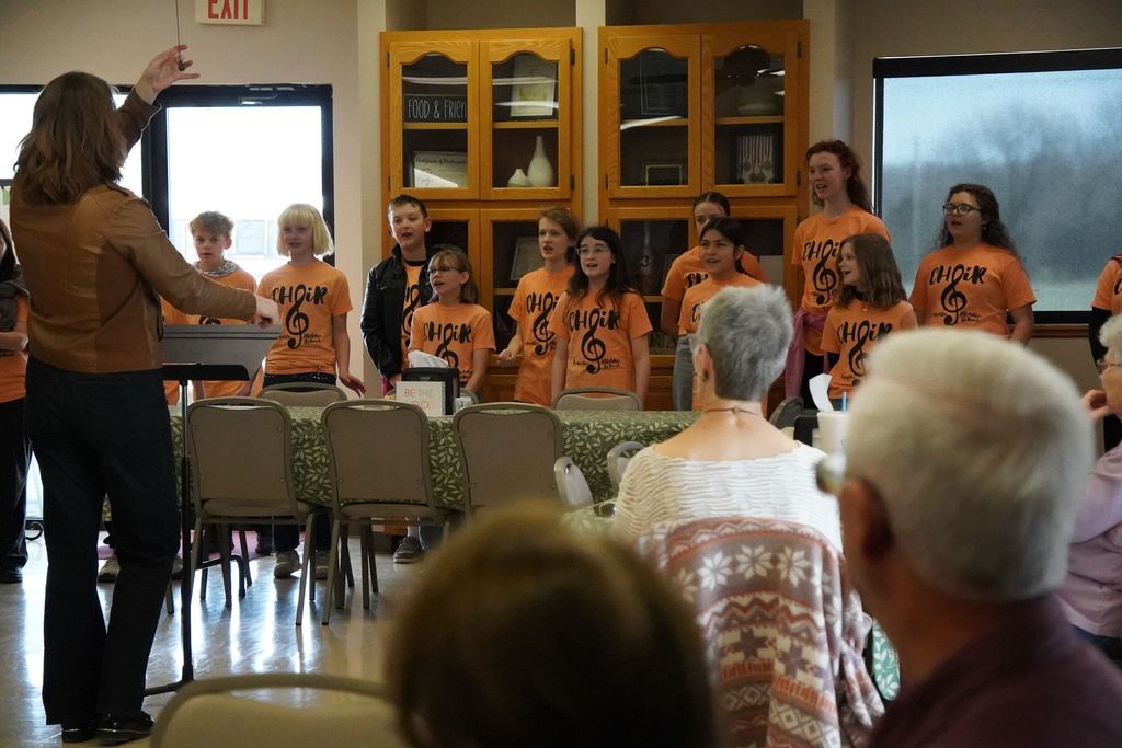 GMS Choir Performance at Senior Center