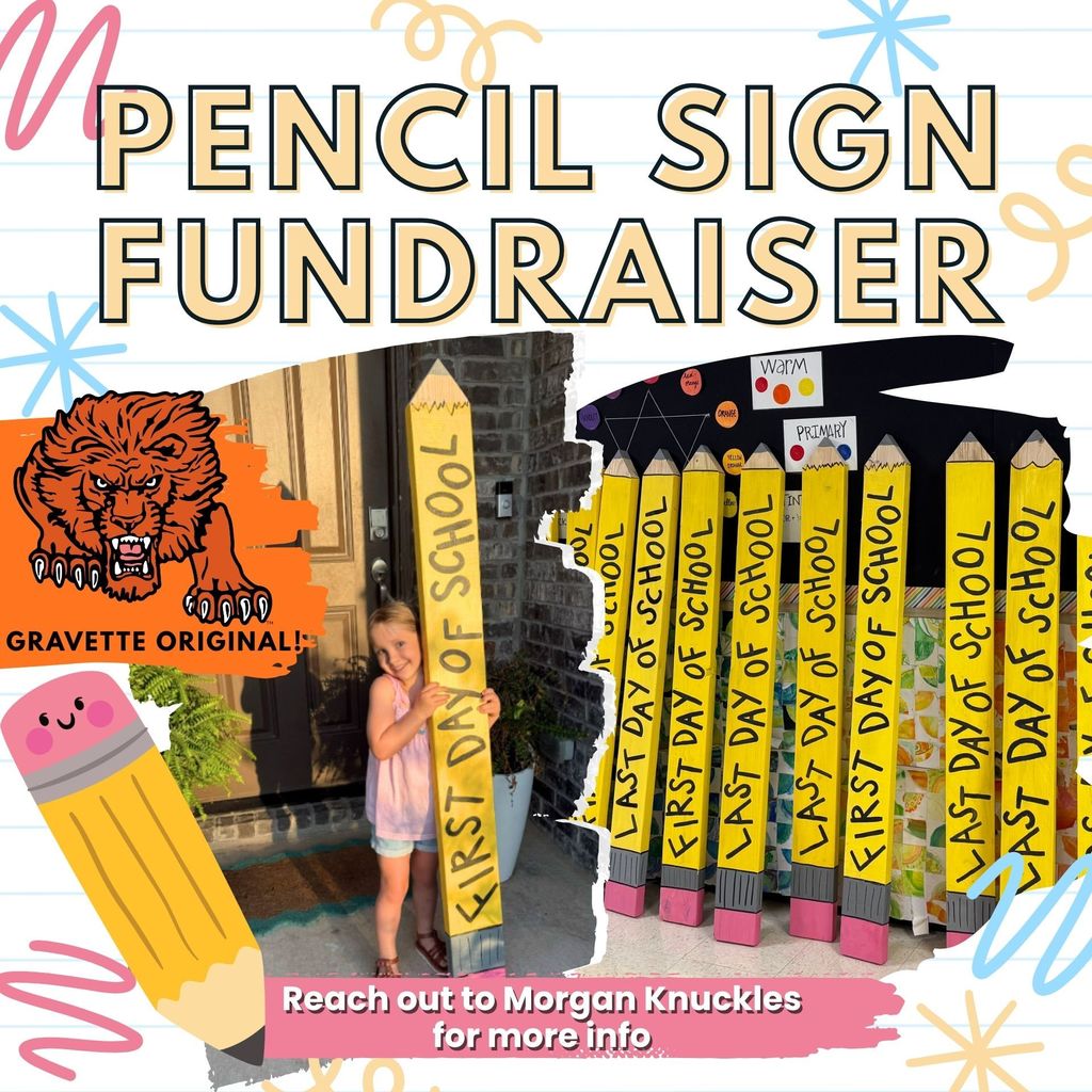 Pencil Sign Fundraiser
