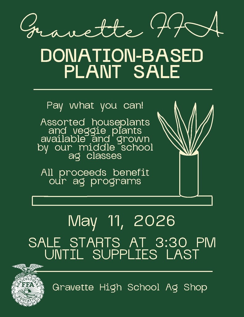 Gravette FFA Plant Shop Graphic