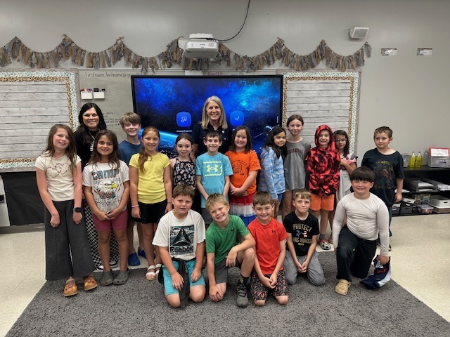 Hope Duke Visit to Mrs. Cradduck's 3rd Grade Class