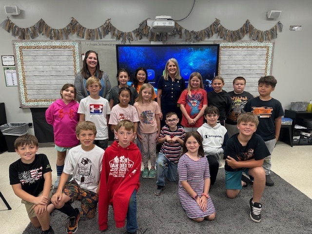Hope Duke Visit to Mrs. Martin's 3rd Grade Class