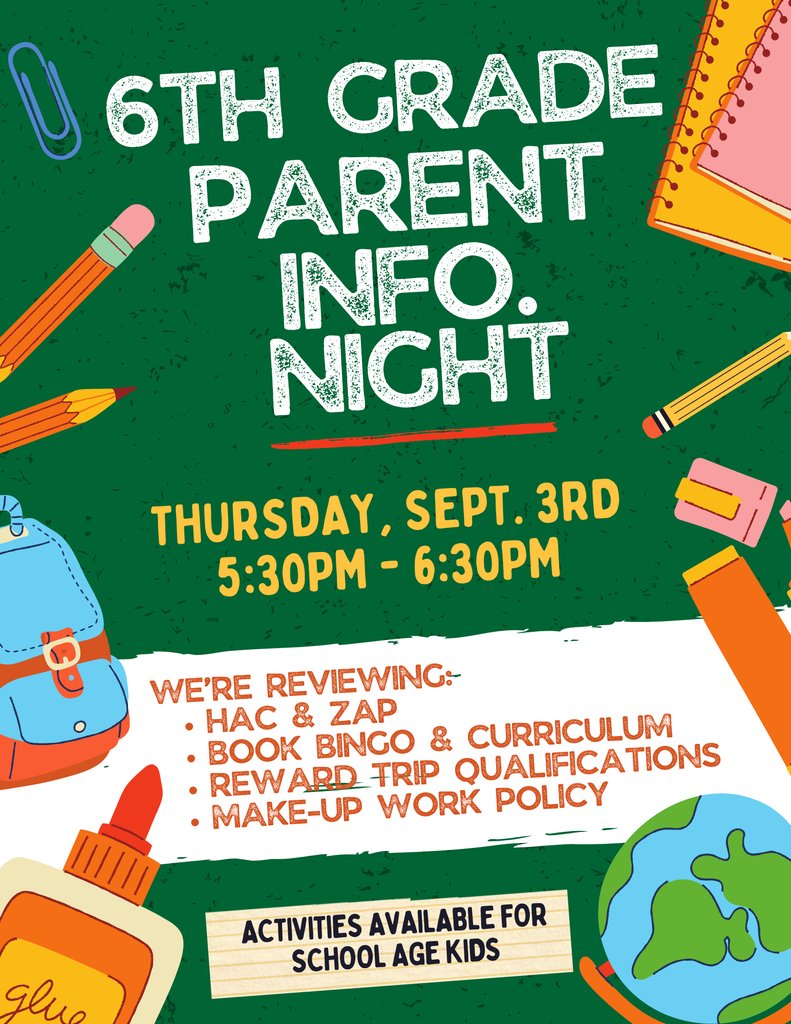 Sixth Grade Parent Info Night