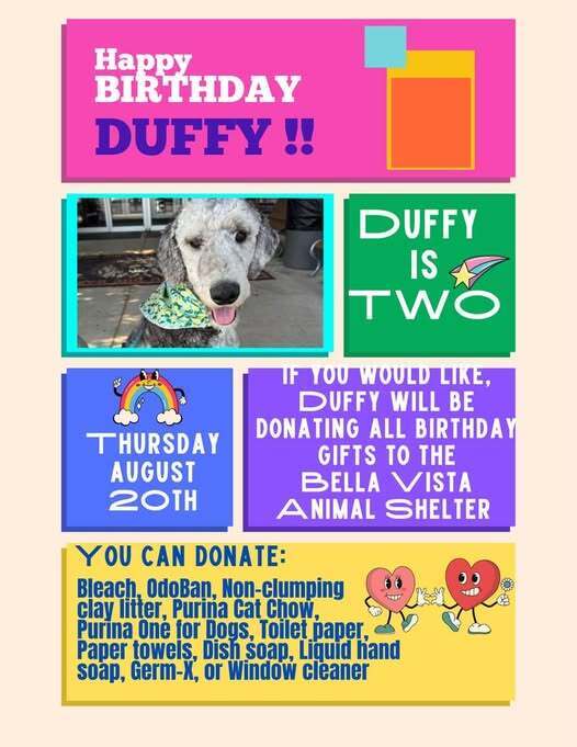 Duffy turning two