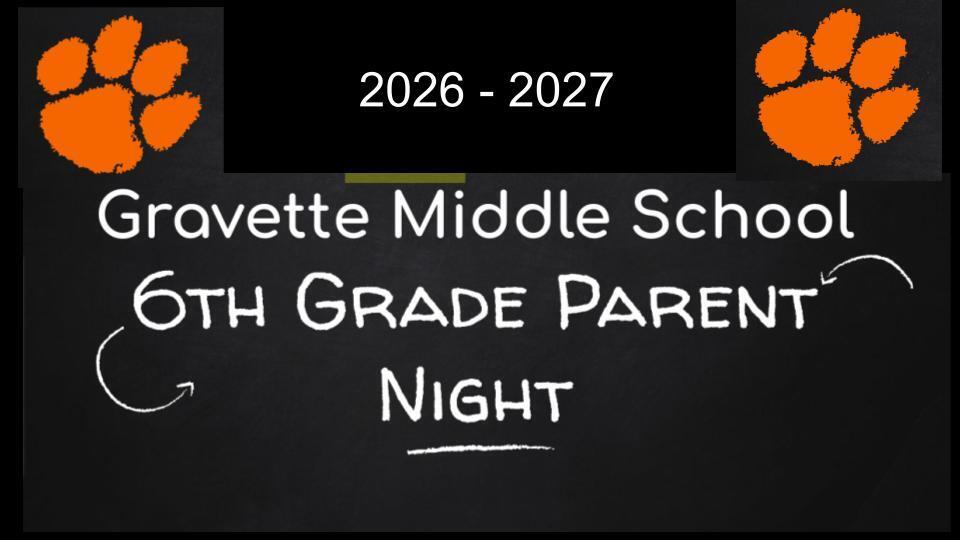 GMS 6th Grade Parent Night Slides