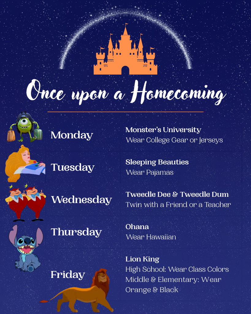 Homecoming Dress-up Theme Graphic