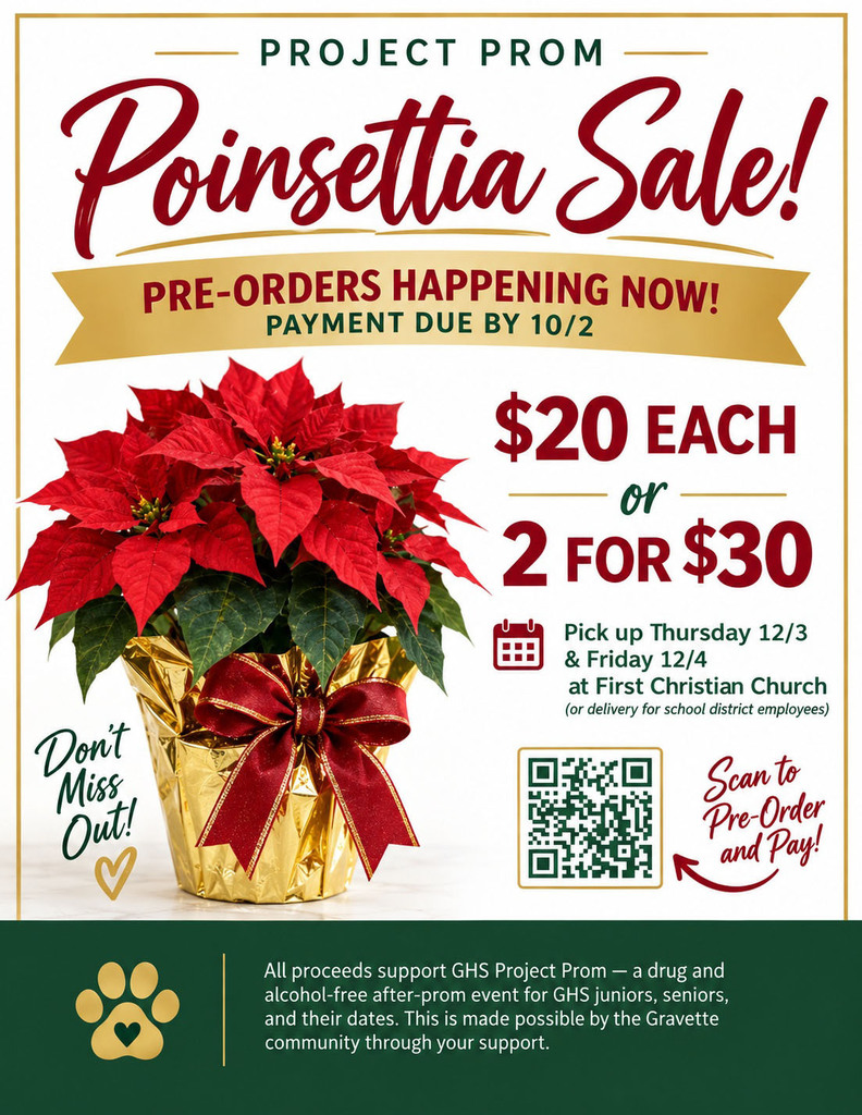 Project prom Poinsettia Sale