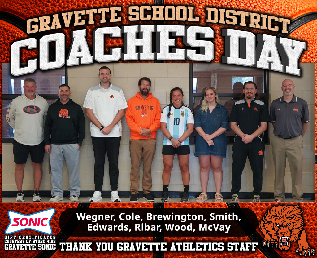 Gravette Coaches Day Graphic