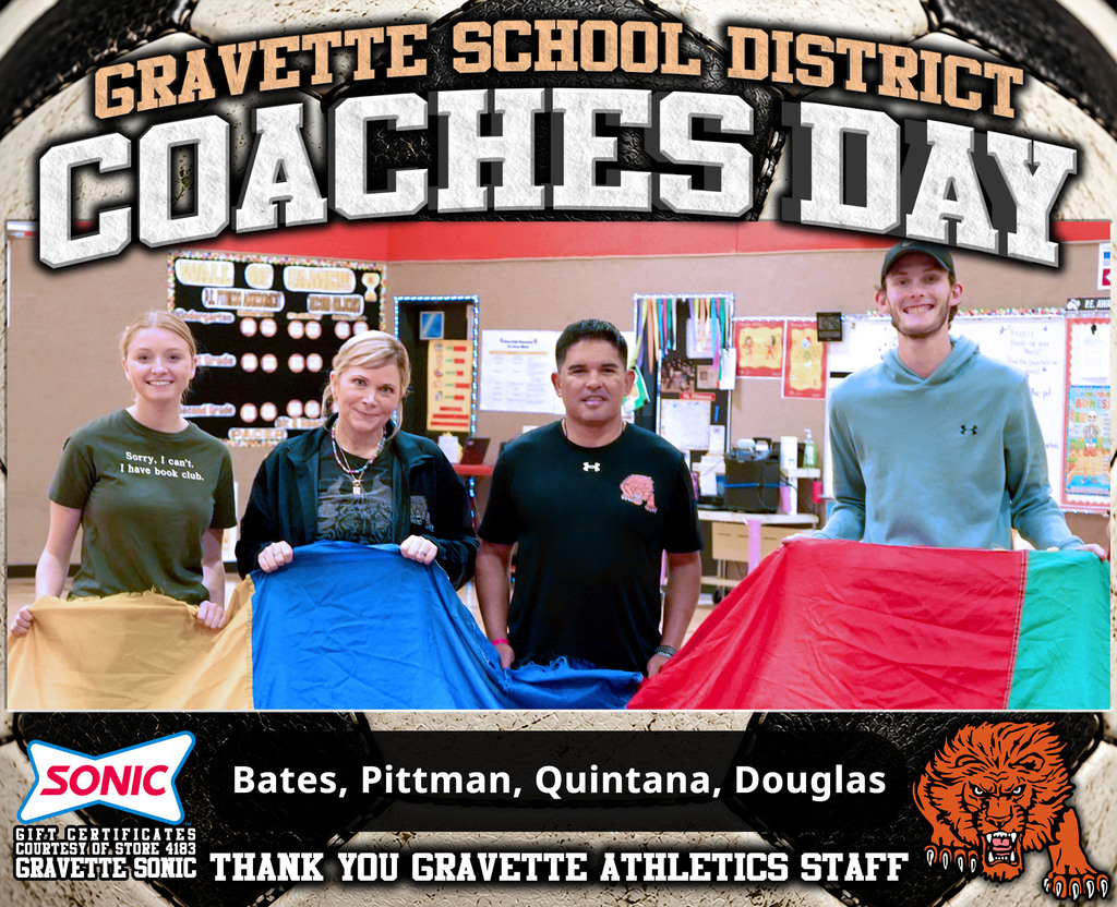 Gravette Coaches Day Graphic