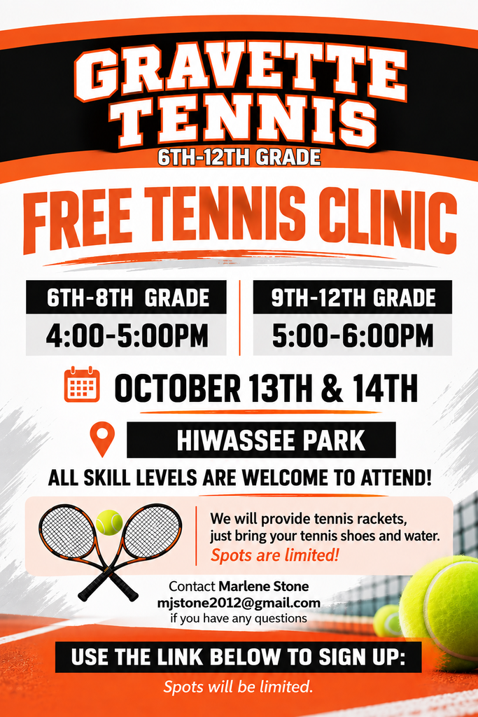 Free Tennis Clinic Flyer
