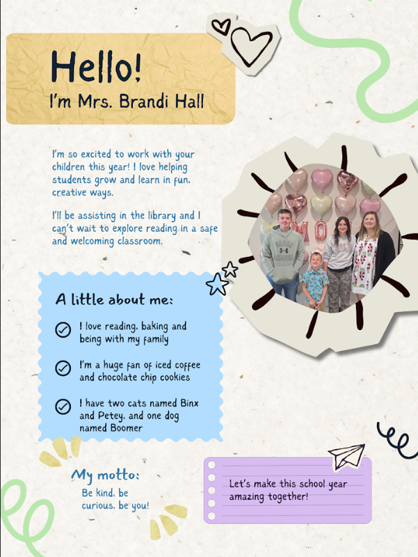 Brandi Hall Meet the Teacher Graphic