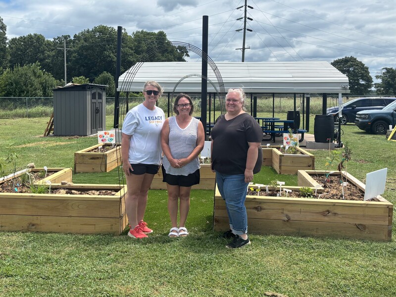 Photos from construction of the Outdoor Classroom over the summer