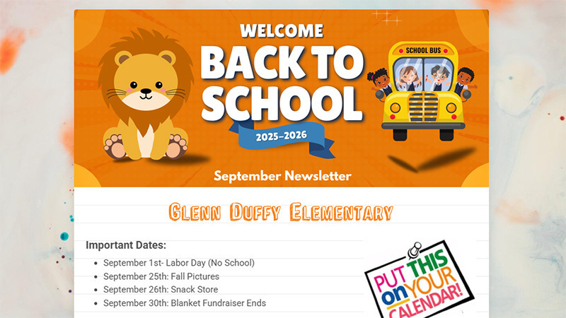 September Newsletter Preview