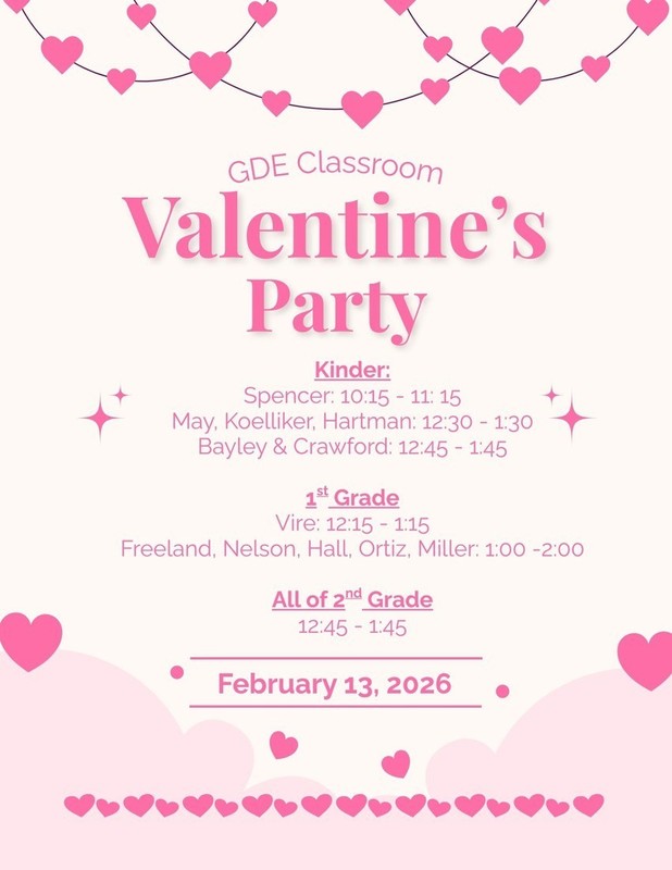 Valentines Party Info