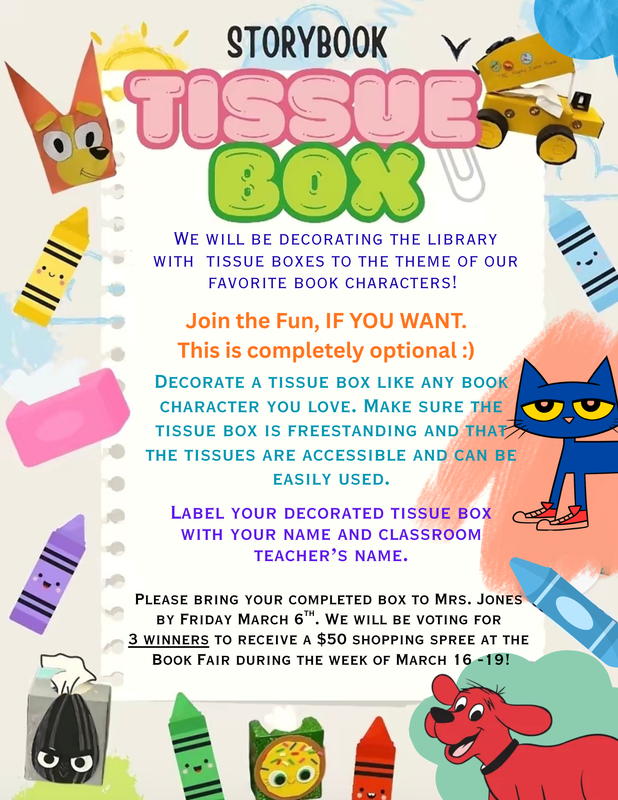 Story Book Tissue Box