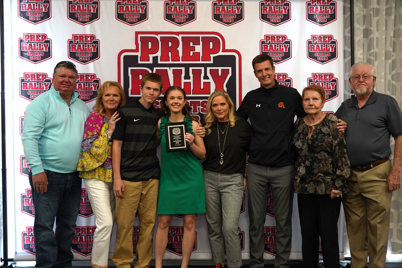 Parker Pittman at the Prep Rally Sports Awards Luncheon