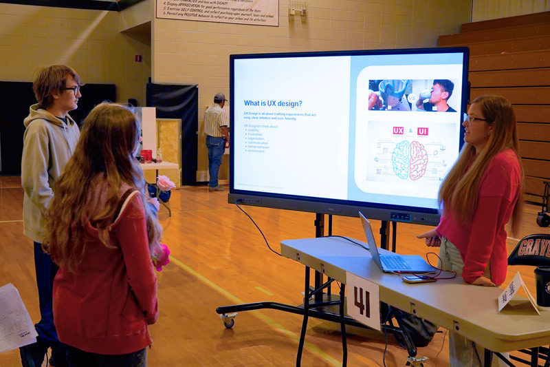 Students learned how user experience design combines creativity, technology, and problem-solving to make digital products easier to use.
