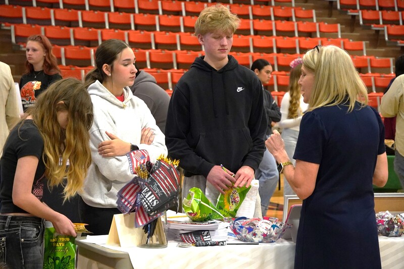 State Representative Hope Duke visited with students about her role in state government and how ideas become laws through the legislative process.