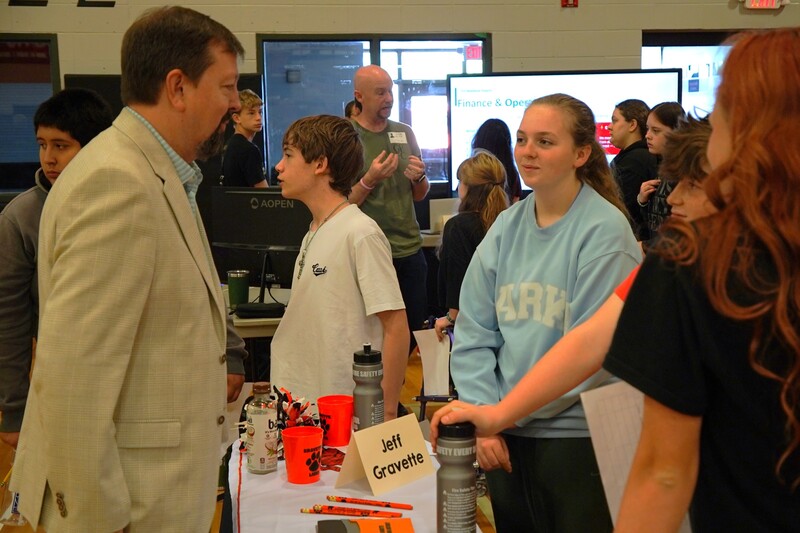 Jeff Gravette spoke with students about school administration, educational leadership, and the many ways educators support students and their communities.