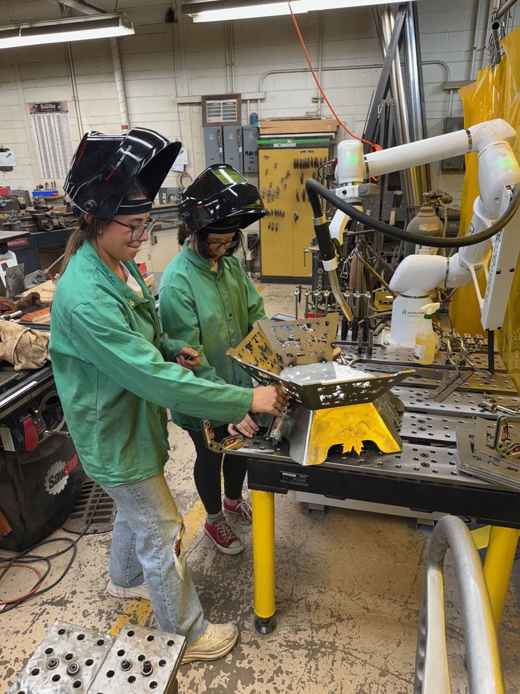 girls welding