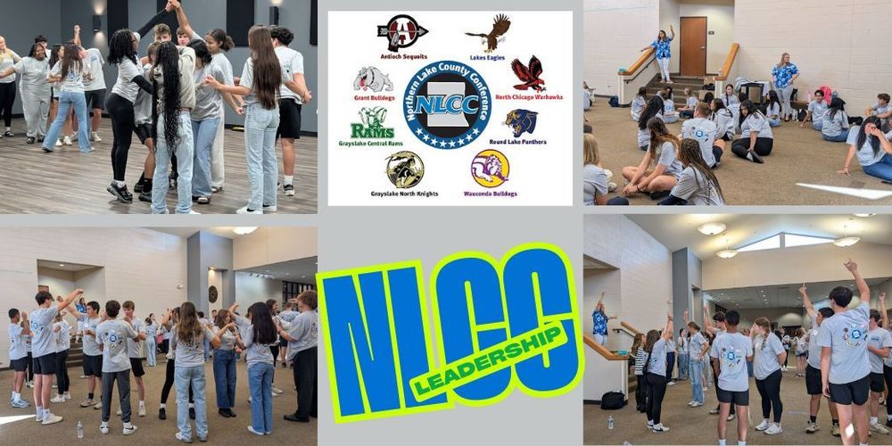 students at a conference all all conference logos