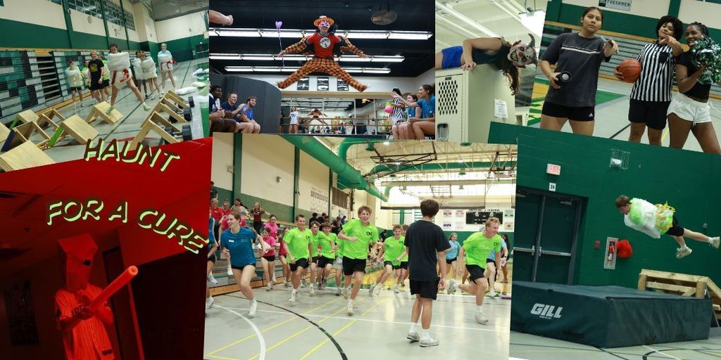 pictures of students competing in different events