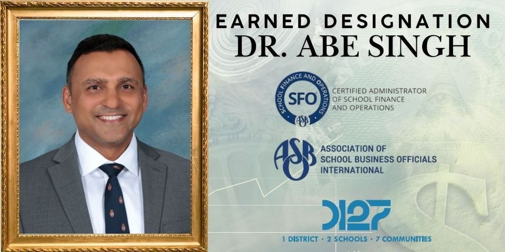 abe's school picture along with the logos from sfo and iasbo