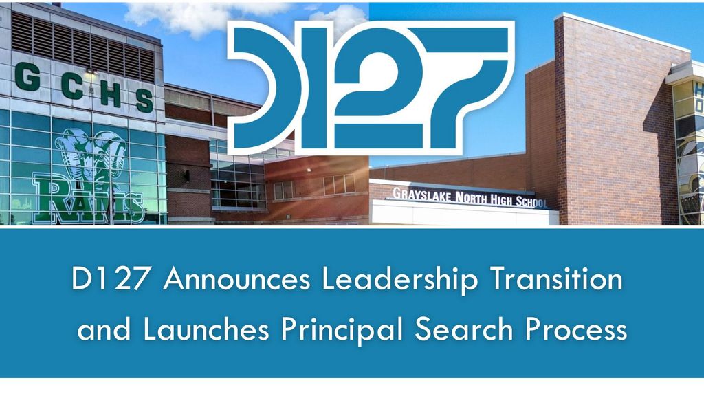 building pictures of GCHS and GNHS and D127 logo