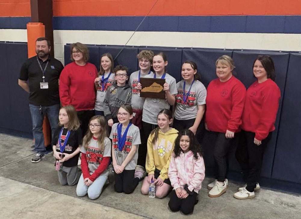 Clarkson Elementary Acadmeic Team with District Champ Award