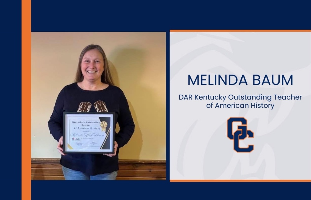 Melinda Baum DAR Kentucky Outstanding Teacher of American History