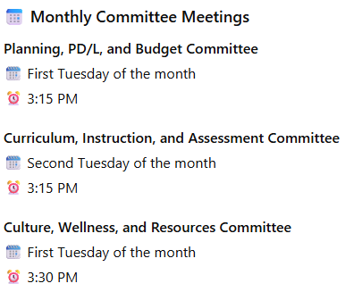 SBDMC Committees