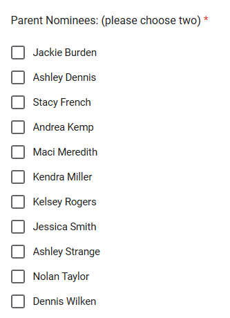 SBDMC Parent Elections