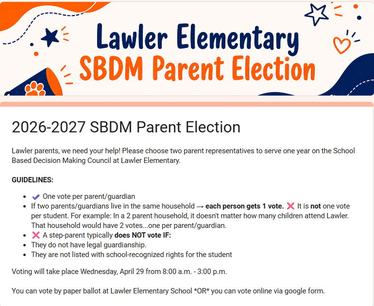 SBDMC Parent Elections