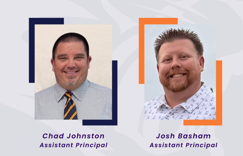 Chad Johnston an dJosh Basham Assistant Principals at GCMS