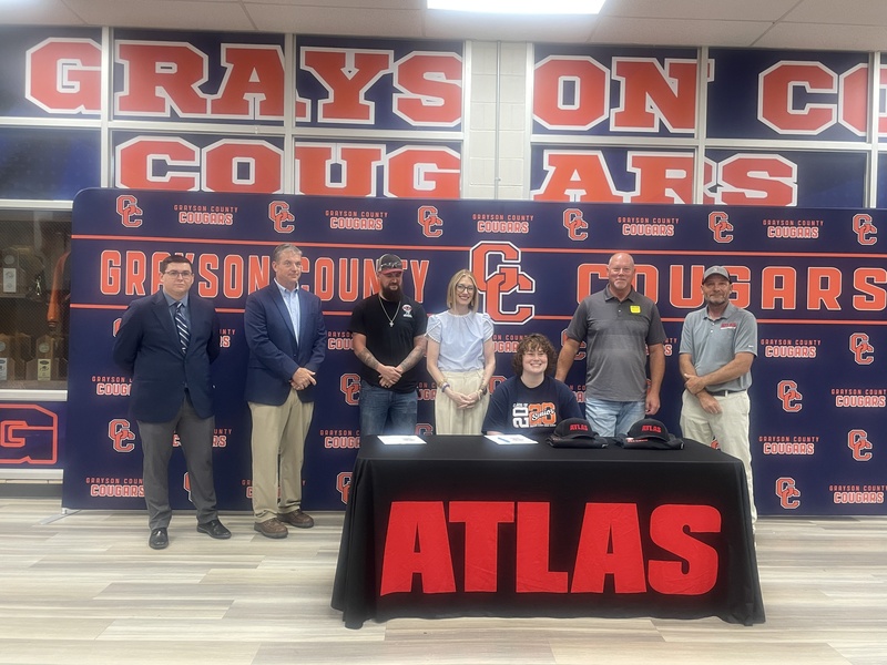 Caroline Hodges signing with Atlas Machining