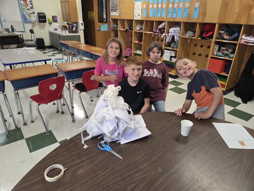 3rd grade tower building challenge!