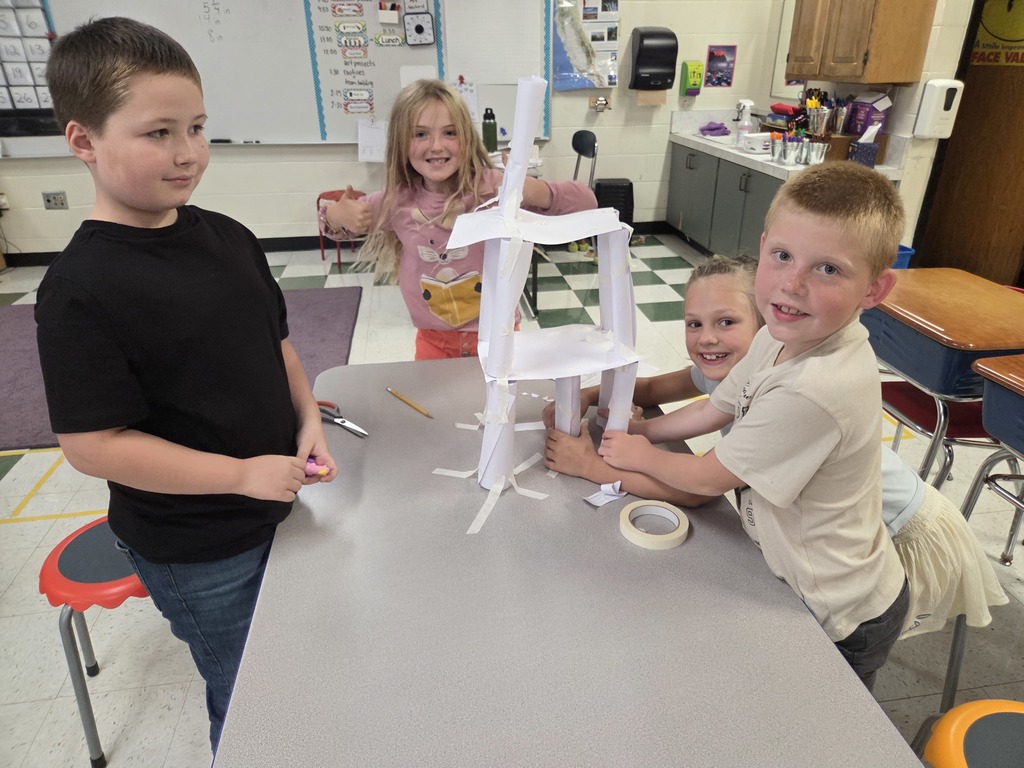 3rd grade tower building challenge!