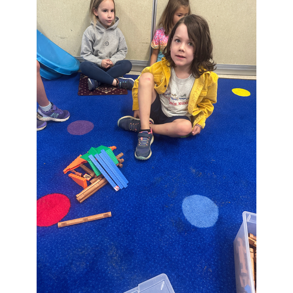 First graders enjoying beginning of the year activities! 