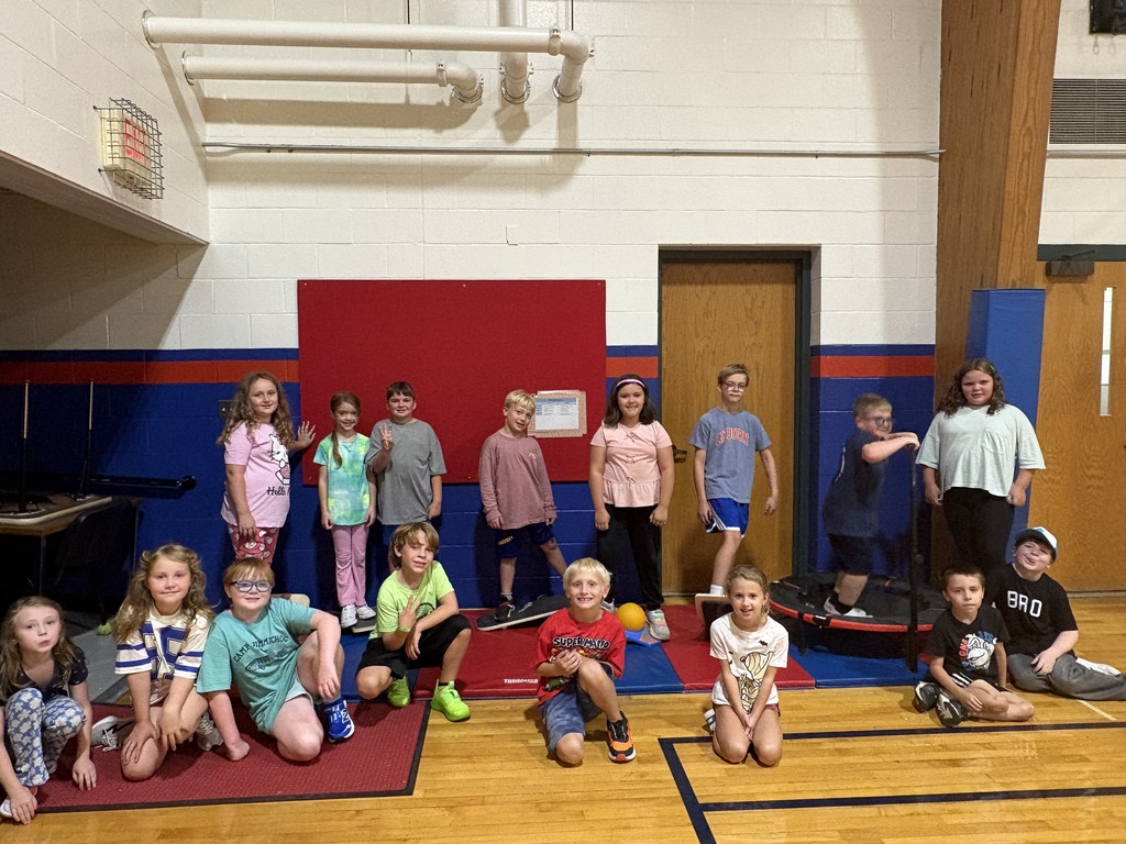 Grade 3 worked hard on opening the schools balance station during their PE time!