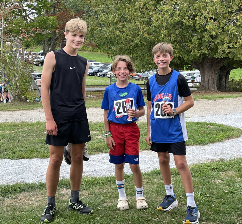 Yesterday, GSB's cross country teams had a home meet at Salt Bay Farm