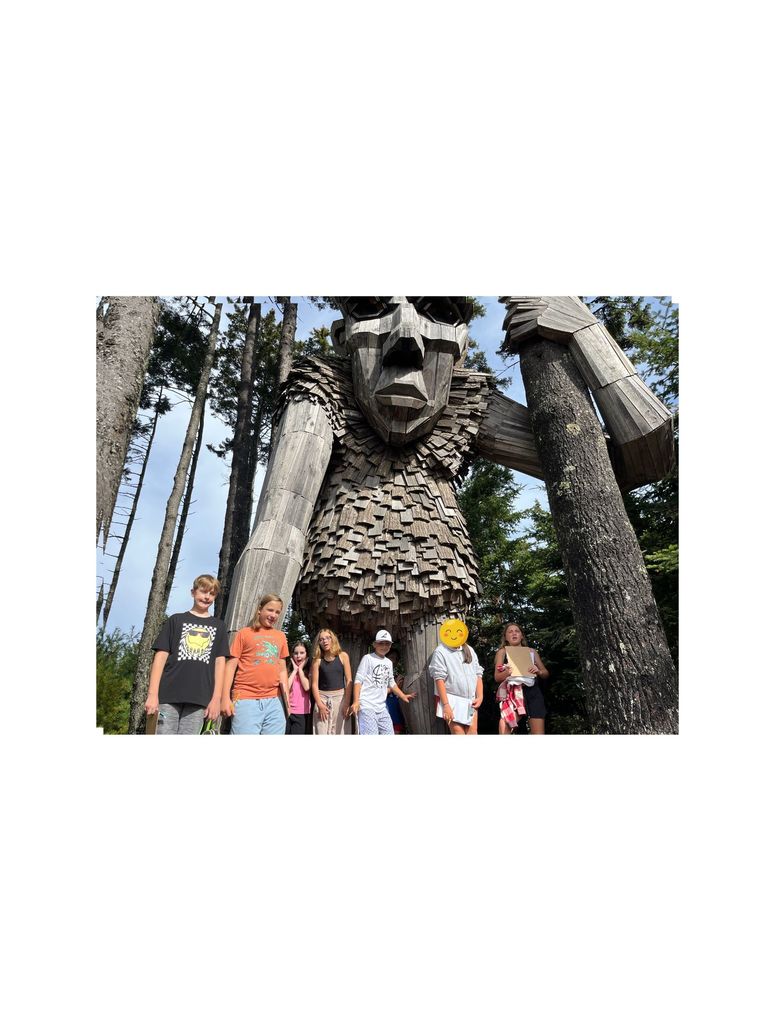 The 6th grade field trip to the Coastal Maine Botanical Gardens!