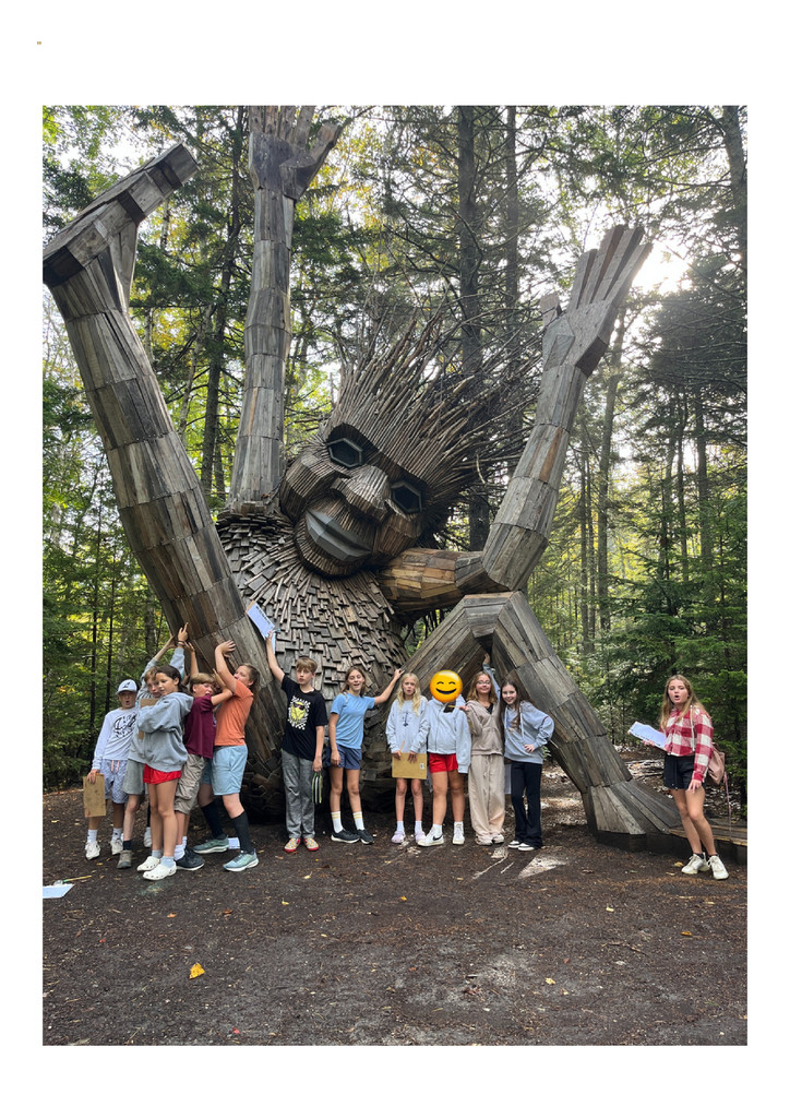 The 6th grade field trip to the Coastal Maine Botanical Gardens!