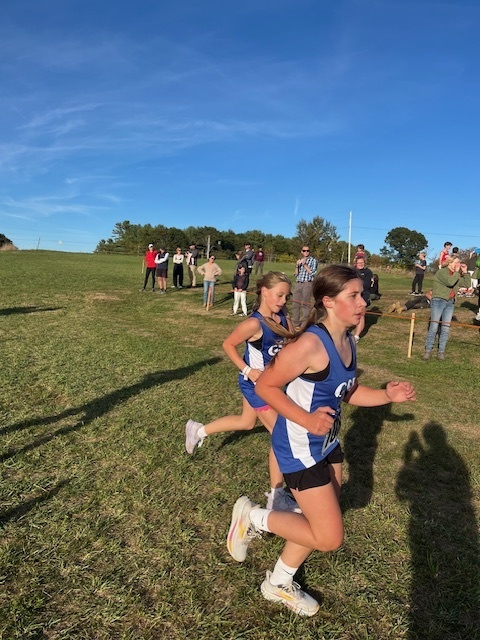 Both the boys and girls cross country teams came in second place out of six teams at yesterday's meet at Salt Bay Farm!
