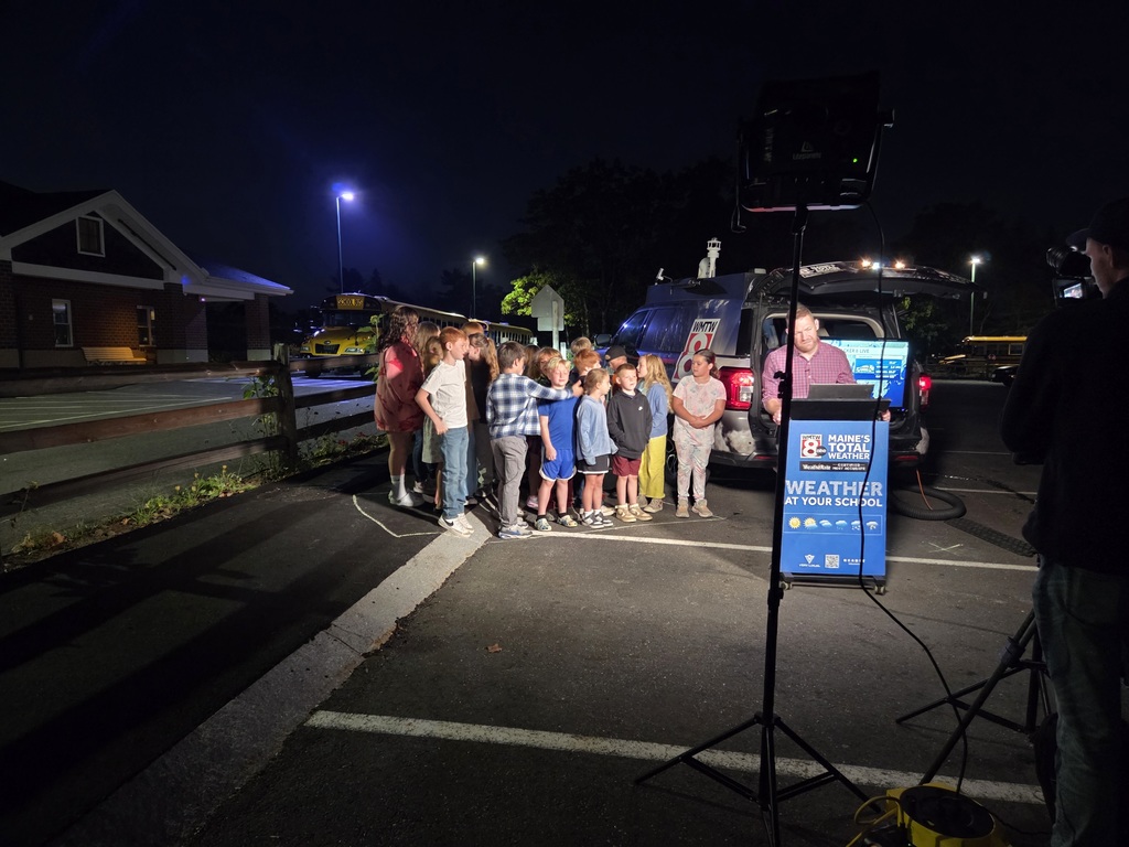 The third graders helped report the morning weather then enjoyed a classroom presentation from Ted McInerney.