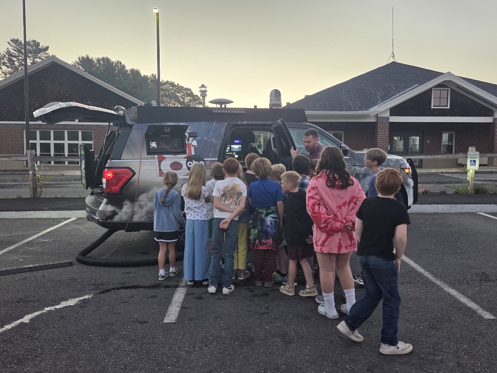 The third graders helped report the morning weather then enjoyed a classroom presentation from Ted McInerney.