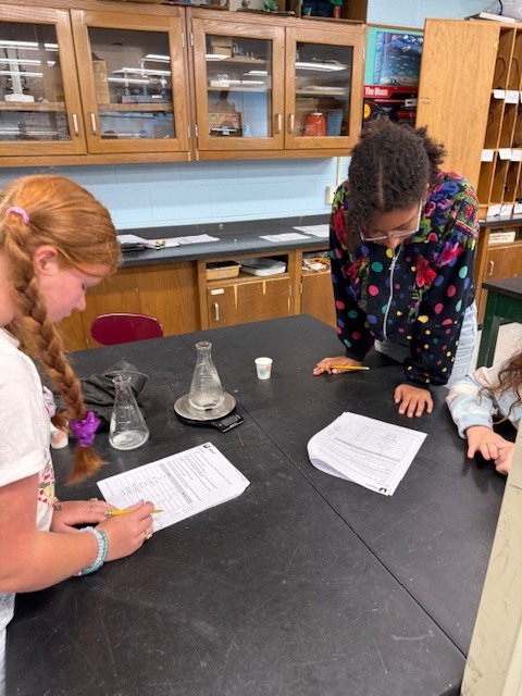 8th grade learns about the Law of Conservation of Mass using open and closed systems