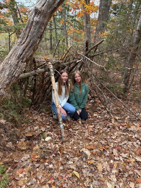 8th grade shelter building w/ Mr. Brown