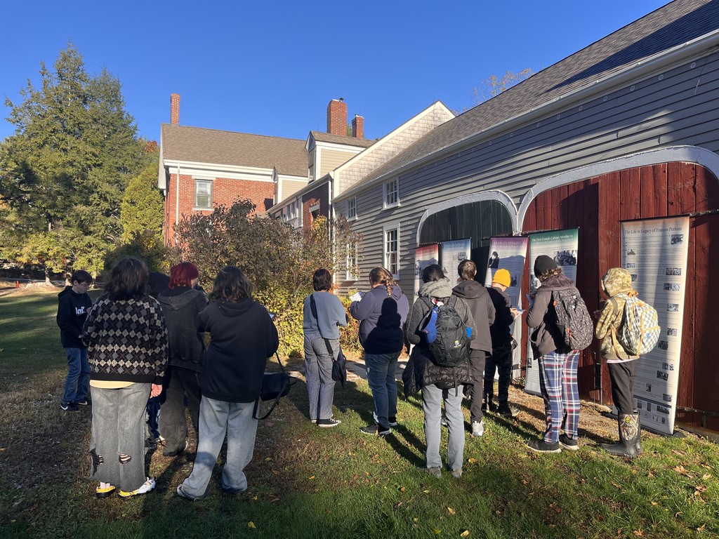 7th Grade Art Students Honor Frances Perkins Through Art and History